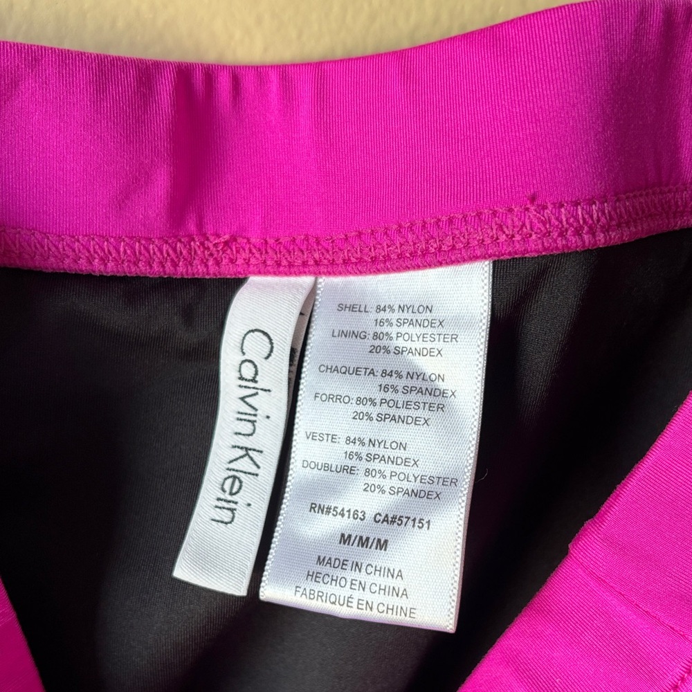 Calvin Klein Black and Hot Pink Athletic Bikini Set - Picture 13 of 13